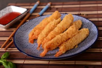 Crevettes panées dorées
