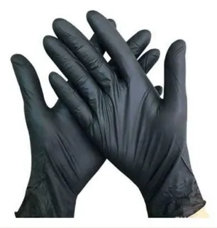 Gants nitrile noirs, taille M