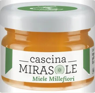 Miel millefiori Cascina Mirasole, pots verre
