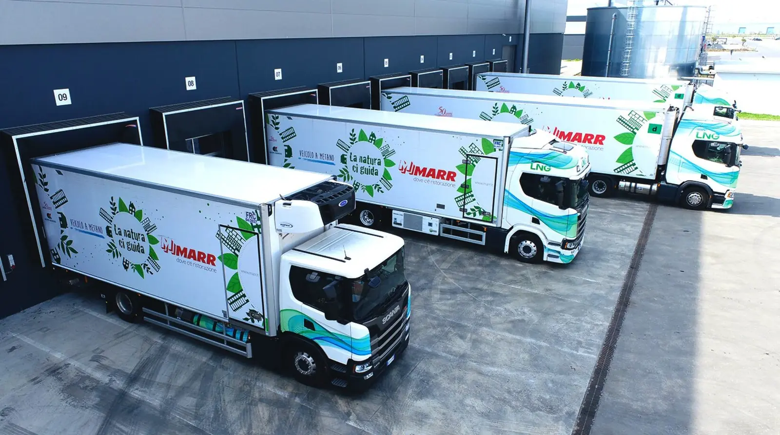 Flotte de camions réfrigérés MARR